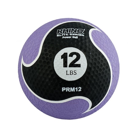 Champion Sports 12 lbs Rhino Elite Medicine Ball, Purple CH56059